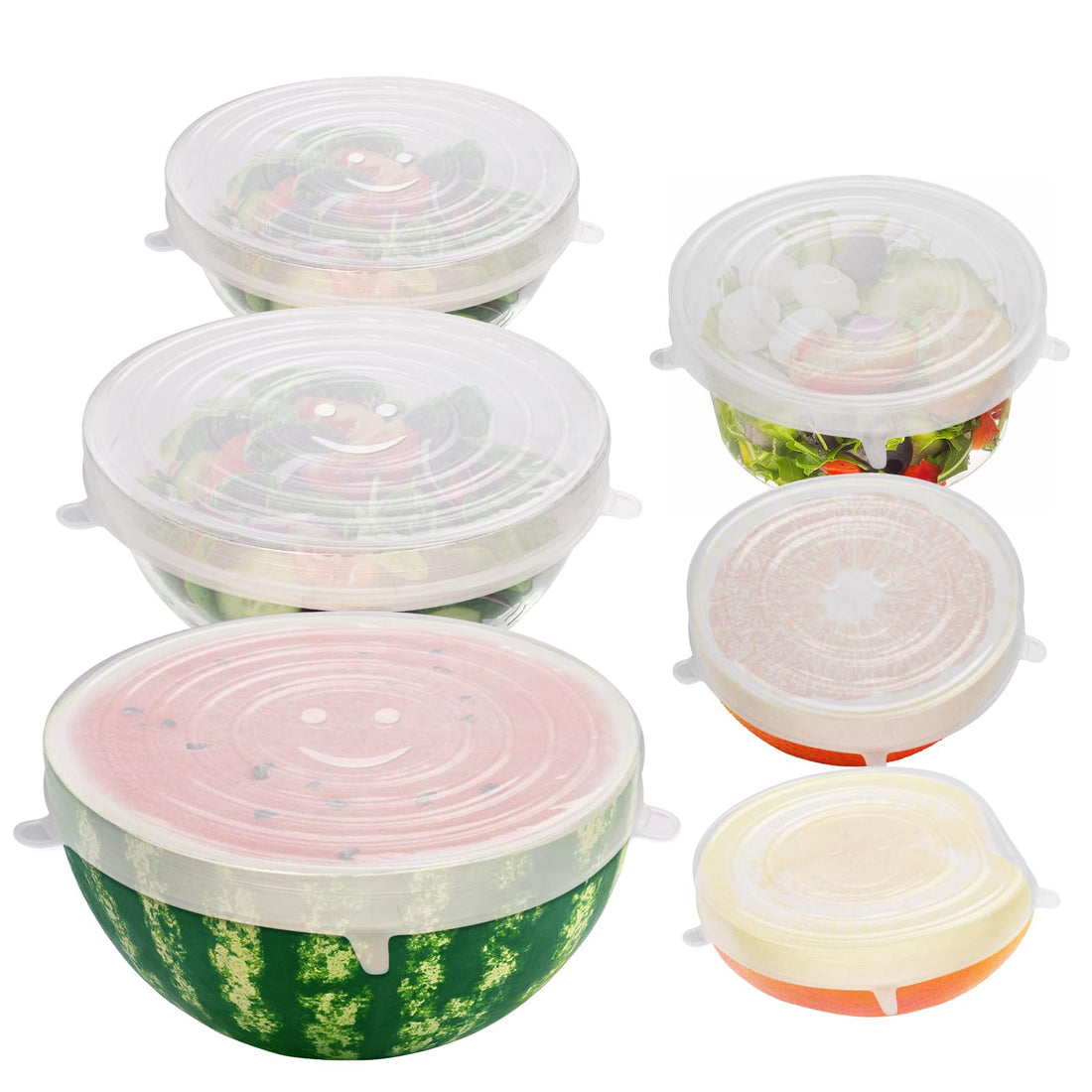 Silicone Stretch Lids for Food Storage and Container Covers