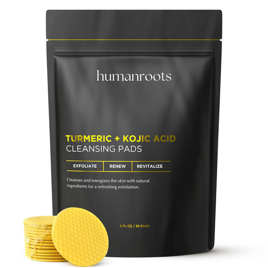 Turmeric Kojic Acid Cleansing Pads for Brightening and Skin Clarity.