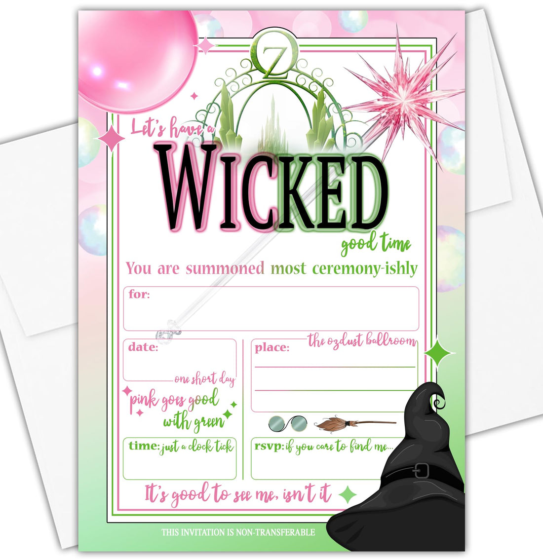 Join us for a Wicked Birthday Bash - Party Invites.