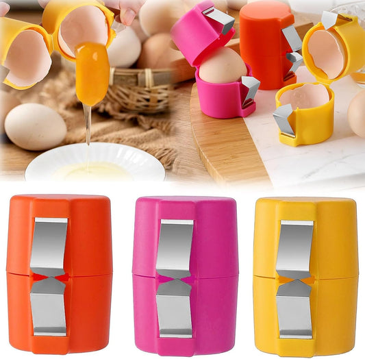 Egg-cellent and Effortless: 3-Piece Egg Shell Opener Tool Set