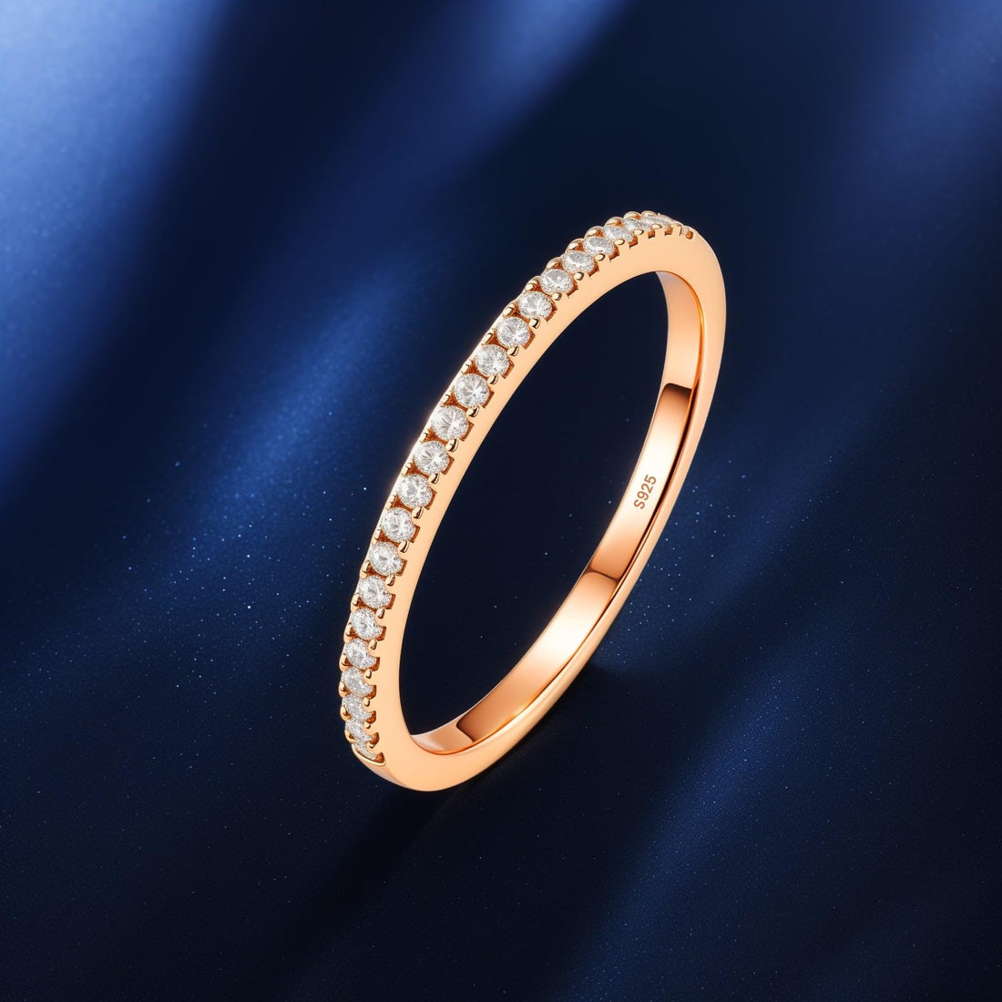 Sparkling Diamond Stackable Eternity Rings for Women