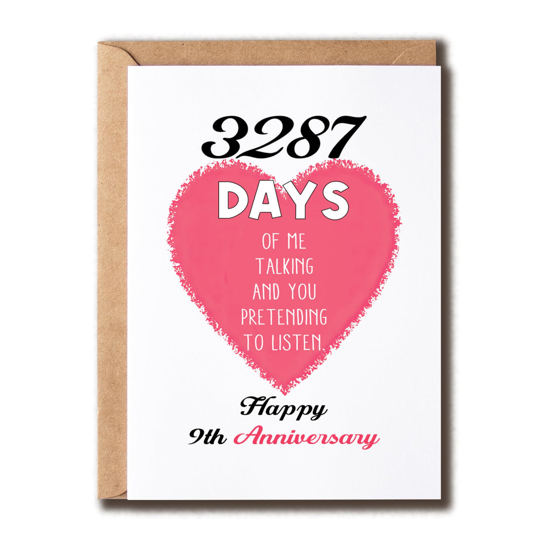 Ninth Wedding Keepsake Greeting Card
