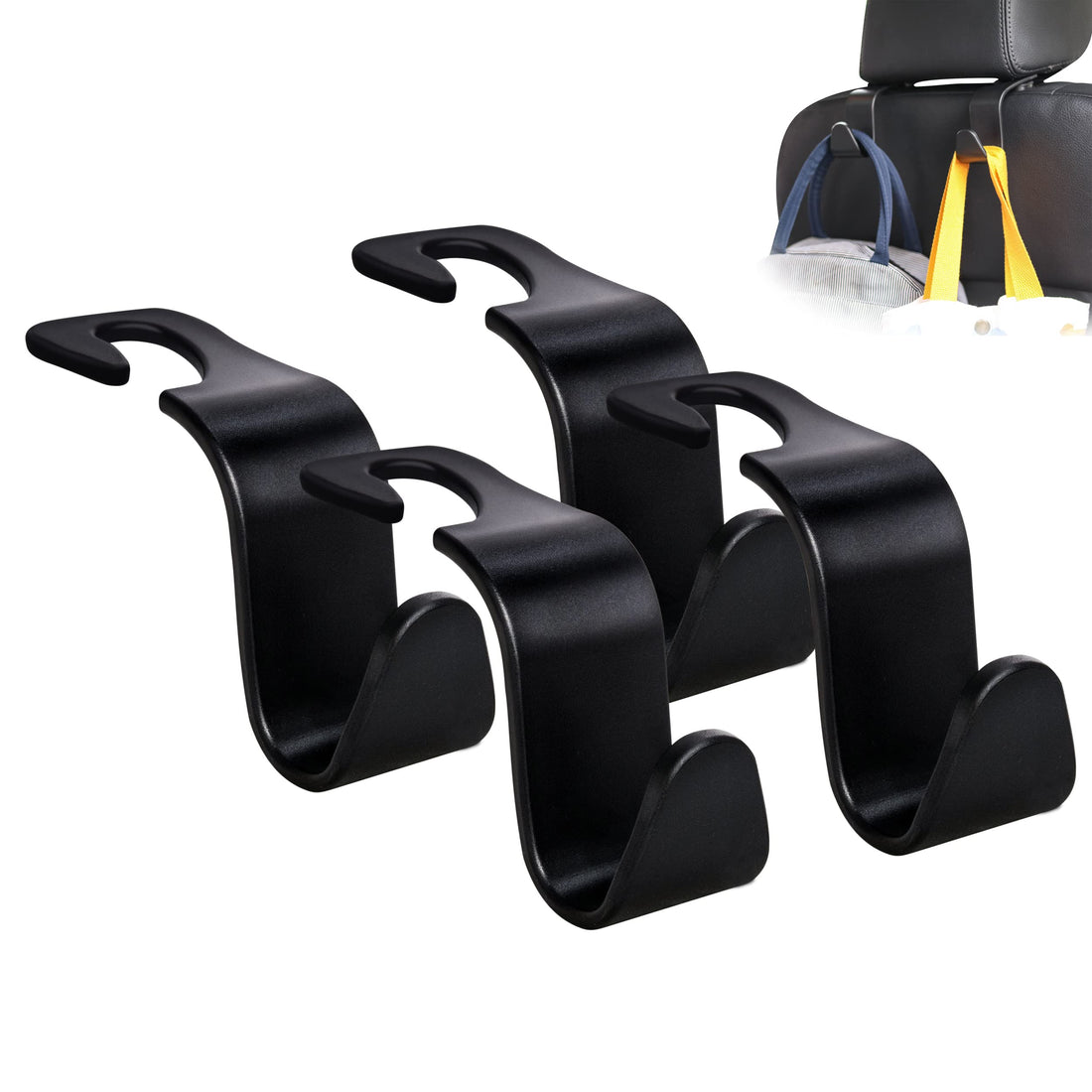 Organize Your Everything: Amooca Car Seat Headrest Storage Hook Pack System
