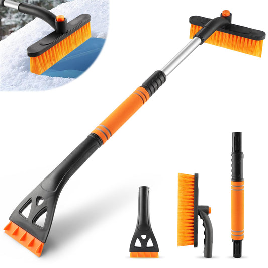 Automotive Snow Removal Tool with Scrape and Brush Functions Featured.