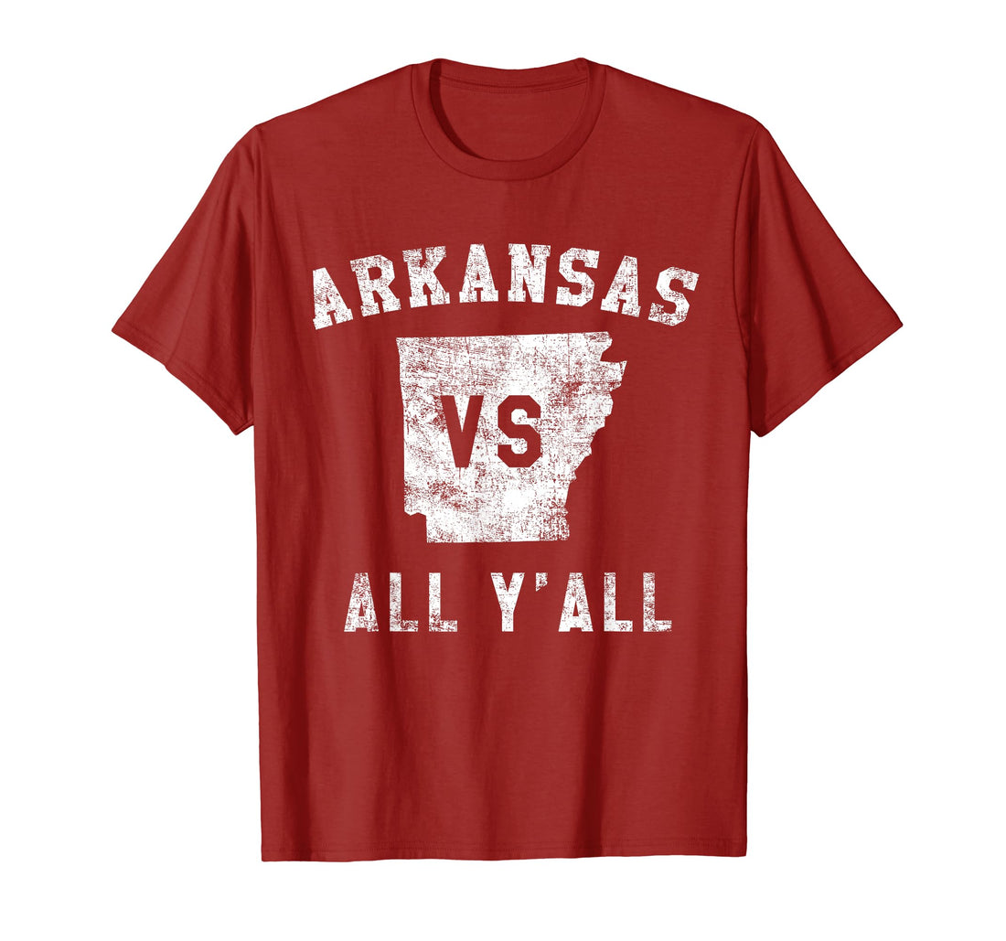 Arkansas vs All Yall for y'all Men Women Kids T-Shirt.