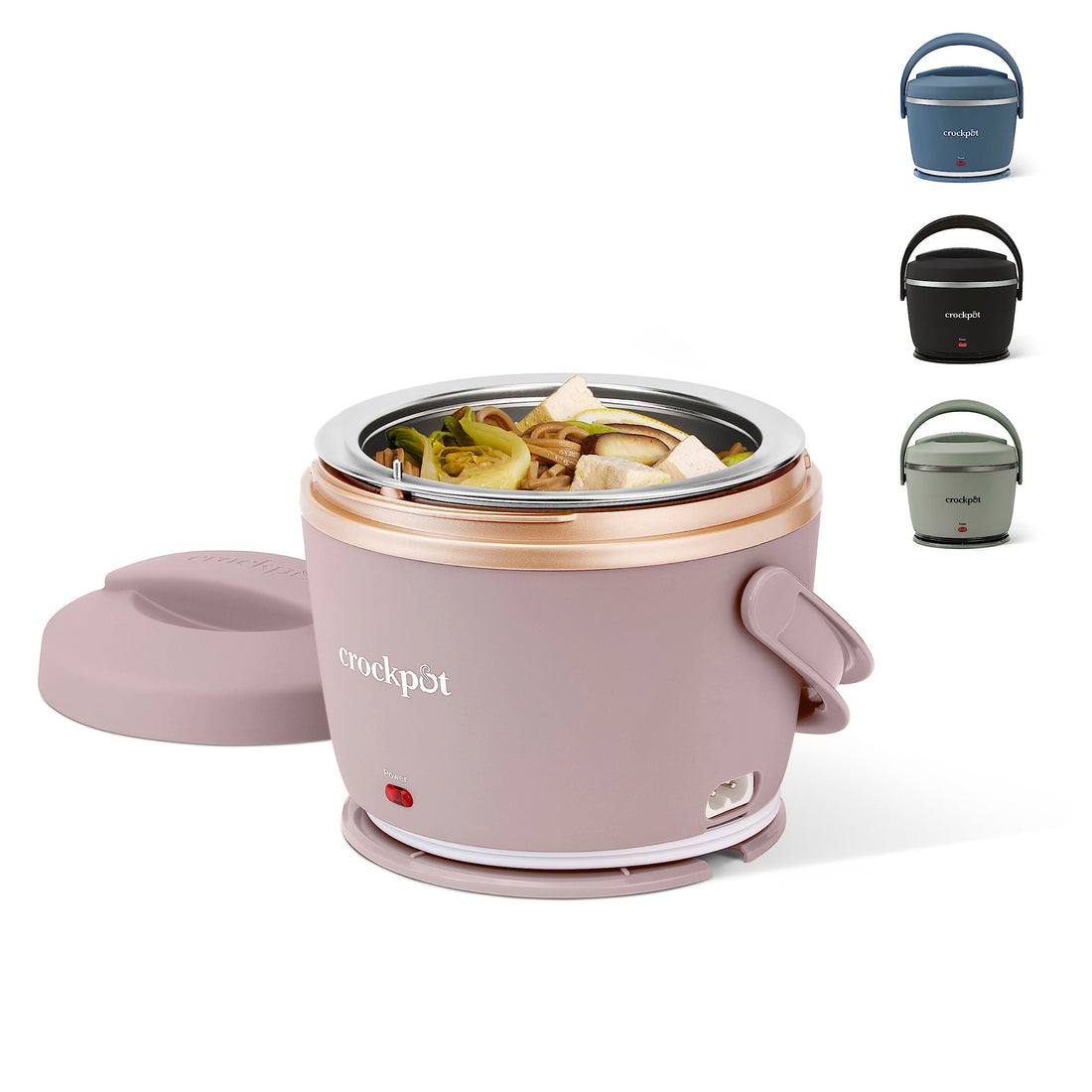 Portable Pink Crock-Pot Lunch Box: Spill-Free Travel Companion Waiting