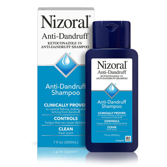 Ketoconazole Shampoo for Flakes, Scalp, and Dandruff Relief with Fresh Scent.