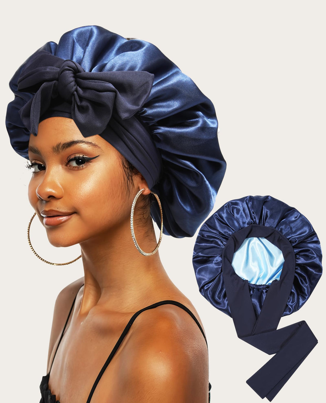 Possibly Overpriced and Unnecessarily Large Sleep Bonnet for Curly Hair