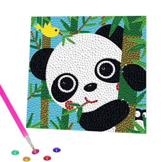 Cartoon Panda Diamond Art Kit for Beginners – Stress-Free 5D Craft