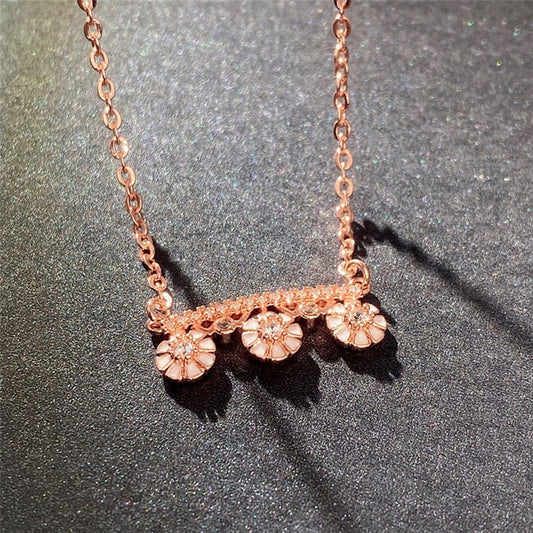 This Rose Gold Flower Necklace Hides a Secret Detail You'll Miss at First Glance
