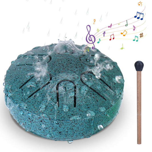 BABORUI Rain Drum for Outside, Upgraded Non Waterlogging Rain Drum for Outside Garden when It Rains, 3 Inches 6 Notes ...