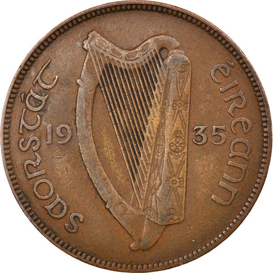 1928 - 1937 Irish Penny With Lucky St.Patricks Hen, A Large And Attractive Coin. A National Symbol Of Irish ...
