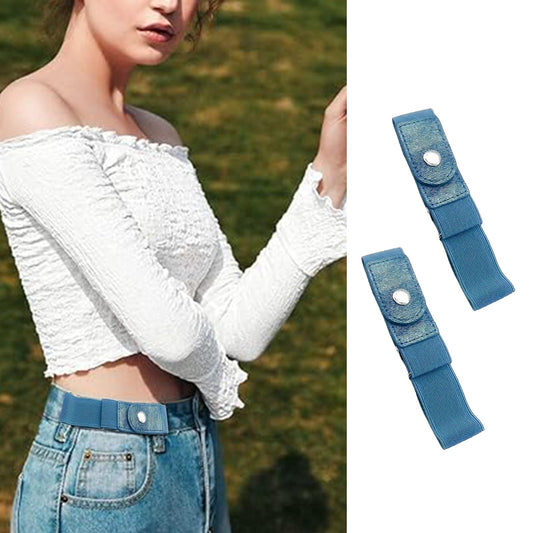 No Buckle Elastic Waistband Belts for Jeans