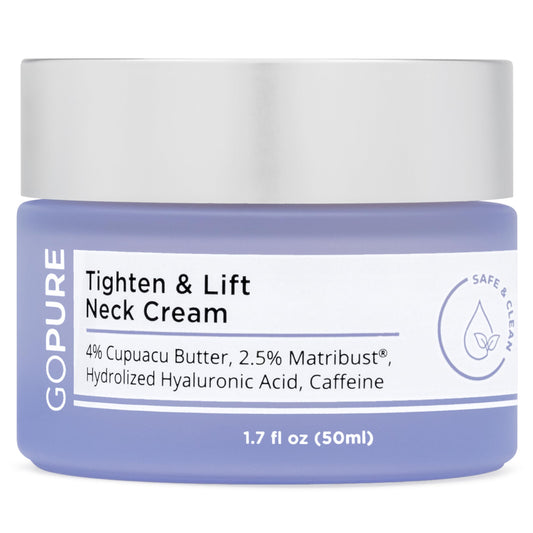 goPure Neck Firming Cream - Anti-Aging Neck Cream for Tightening and Wrinkles for an Even Skin Ton...