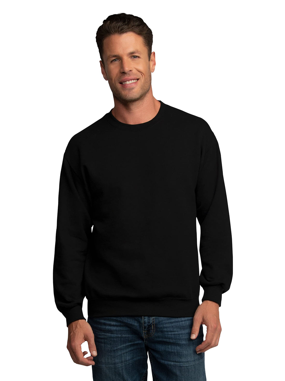 Fruit of the Loom Men's Eversoft Fleece Sweatshirts, Moisture Wicking ⁘ Breathable, Crewneck ...