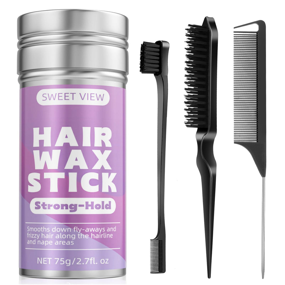 Hair Styling Wax for Smooth, Sleek, Frizz-Free Hair with Hold.