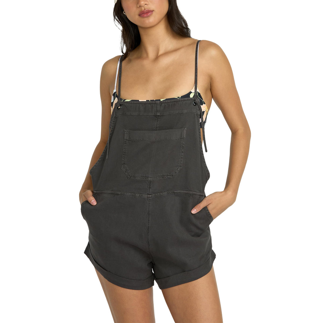Women's Billabong Romper in Wild Pursuit Cotton Twill Blend.