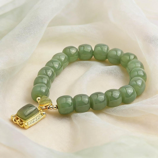 Retro Red Agate Bead Bracelet Gift for Women and Men