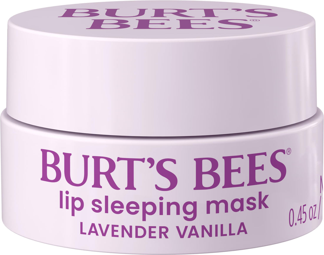 Burt's Bees Lavender Vanilla Lip Mask with Hyaluronic Moisturizer Gift Set.