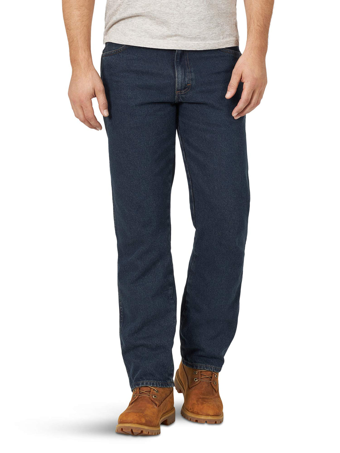 Classic Casual Western-Style Jeans for Men with Relaxed Fit