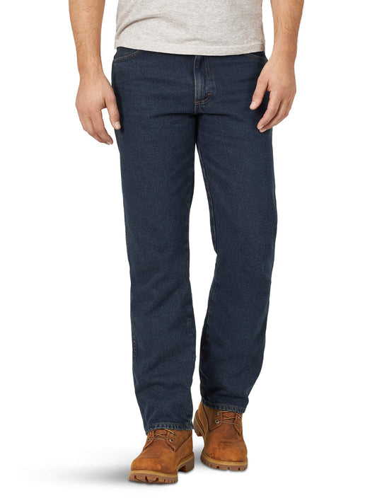 Classic Casual Western-Style Jeans for Men with Relaxed Fit