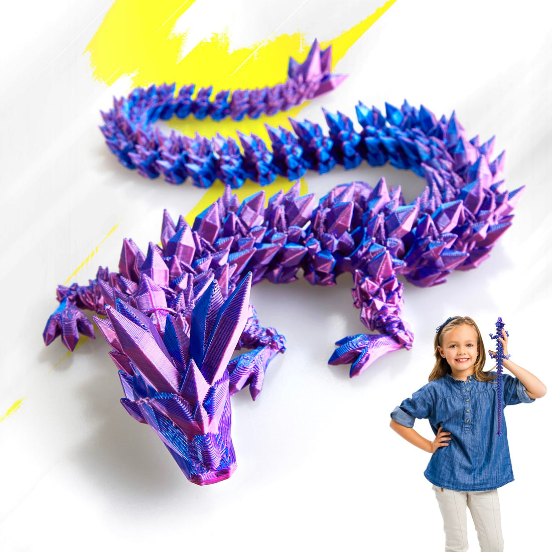 3D Printed Large Dragon Toys for Kids