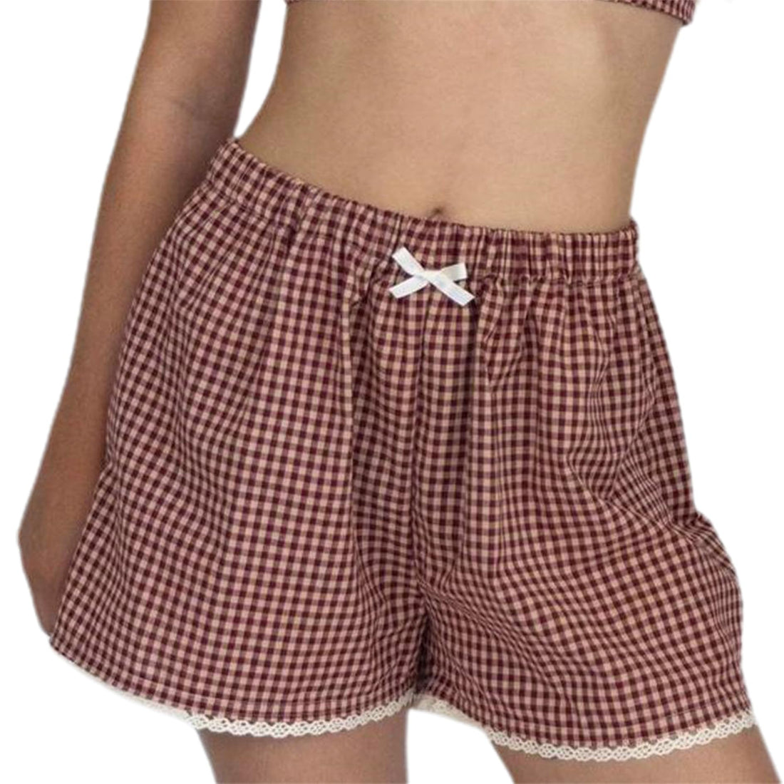 Adorable Plaid Shorts for Women: Cute Y2K Inspired Lounge