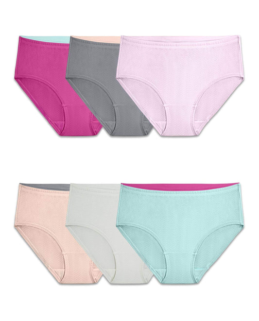 Fruit of the Loom Women's Breathable Underwear, Moisture Wicking Keeps You Cool ⁘ Comfortable, Available in Plus ...