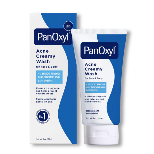 Antimicrobial Creamy Wash with Benzoyl Peroxide for Acne Treatment