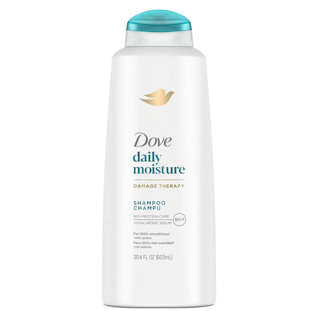 Dove Damage Therapy Shampoo Daily Moisture for Dry Hair Shampoo with Bio-Protein Care 20.4 fl oz.