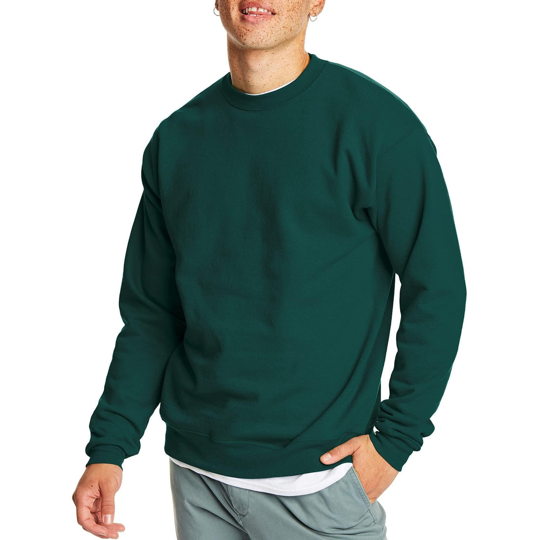 Fuzzy, Sustainable, and Affordable Men's Sweatshirt for Everyday Casual Comfort