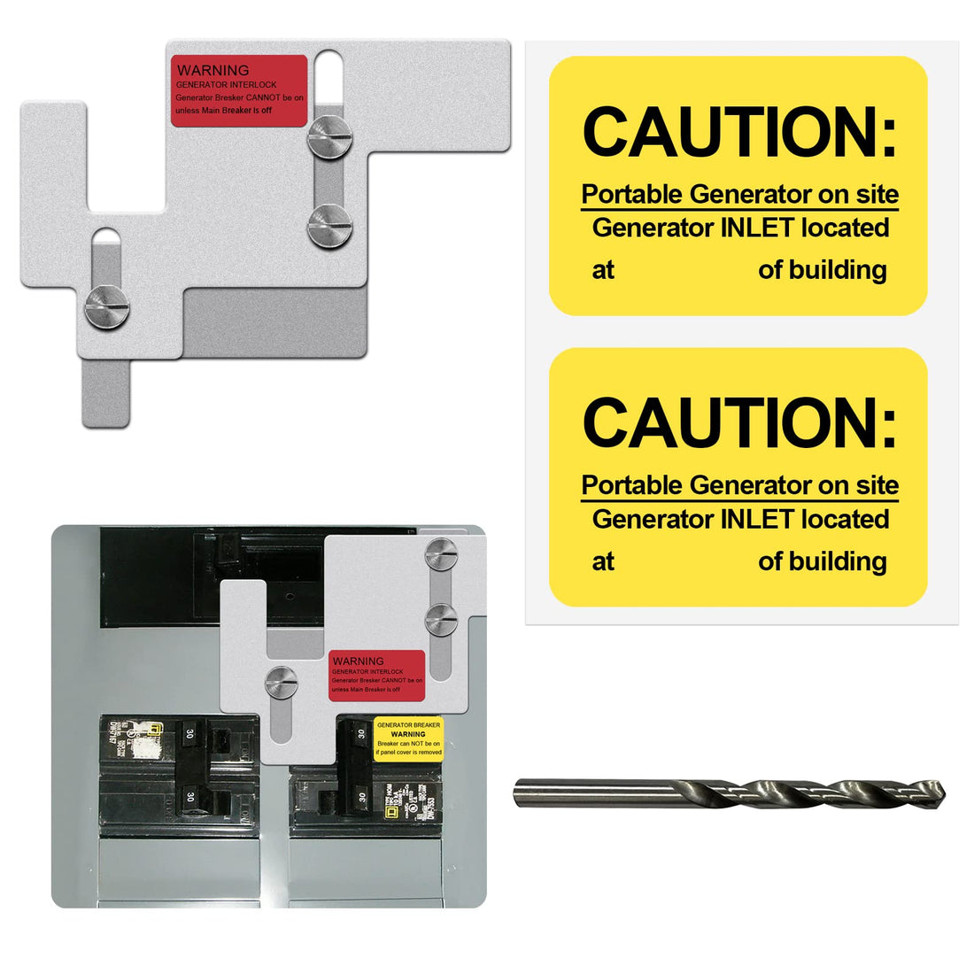 ZTTXL Generator Interlock Kit Compatible with Cutler Hammer BR Series Panels