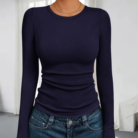 Navy Blue Business Casual Shirts for Women