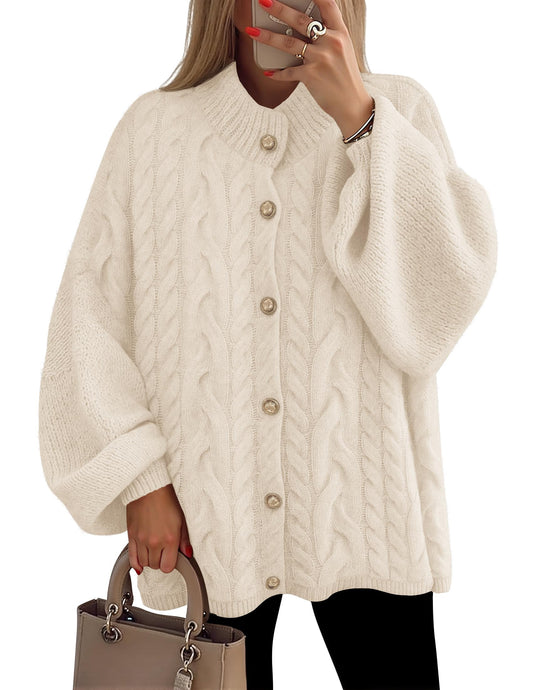Oversized Soft Knit Cardigan Sweaters for Women