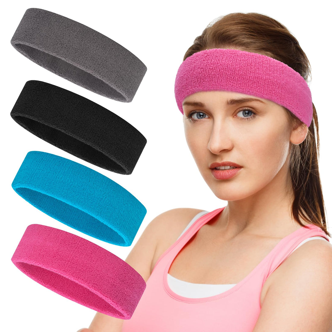 **Active Headwear Essentials** Performance-driven sweatbands for athletes.