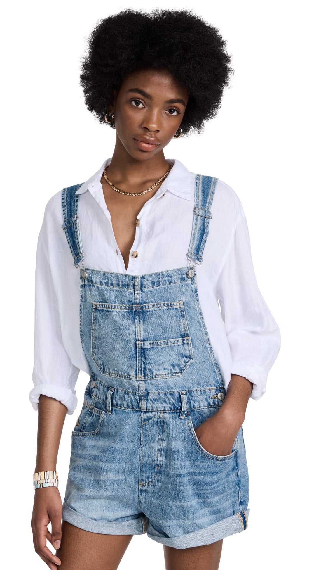 Free People Women's Ziggy Shortalls
