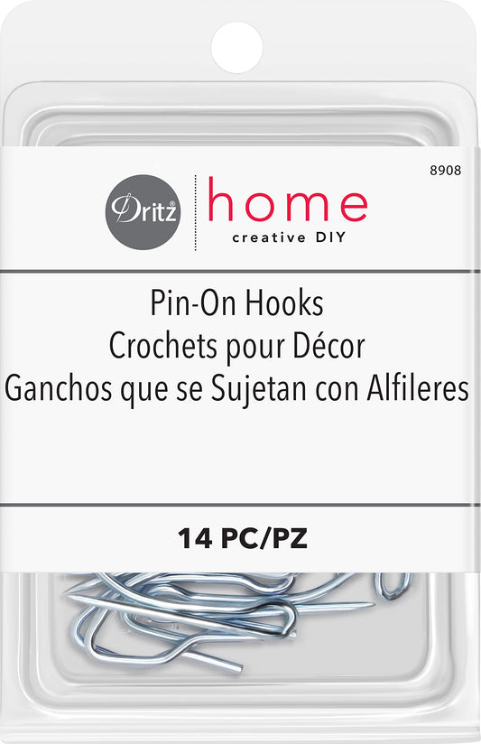 Pin-On Drapery Hooks for Home Decor