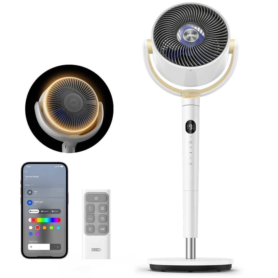 Dreo Smart Fan Product Description and Technical Specifications Detailed Extremely quiet and ...