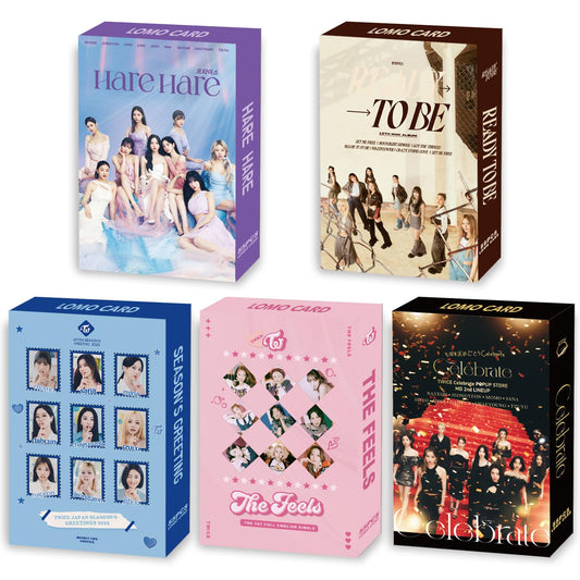 eTel Like 5 Pack/275 Pcs Twice Lomo Card Photocards Greeting Card with Postcards Box.