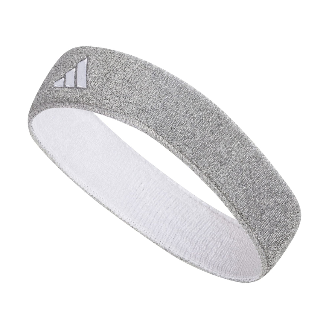 Adidas Elastic Headband for Men and Women in Grey → White.