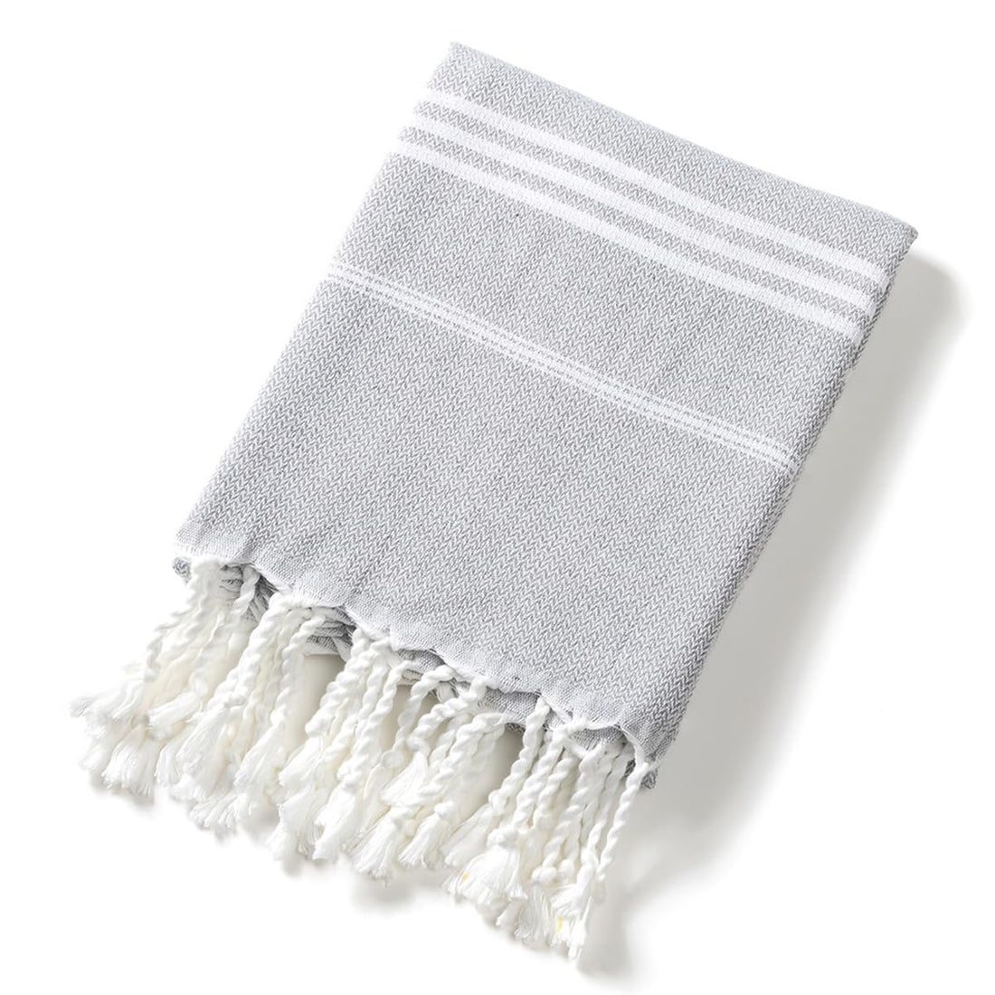 Large Light Grey Beach Towel for Comfortable Beach Trips