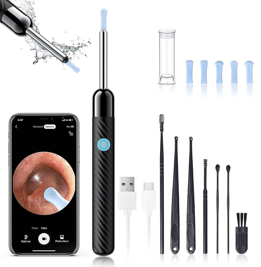 Earwax Removal Tool with Camera and Multi-Piece Ear Cleaner