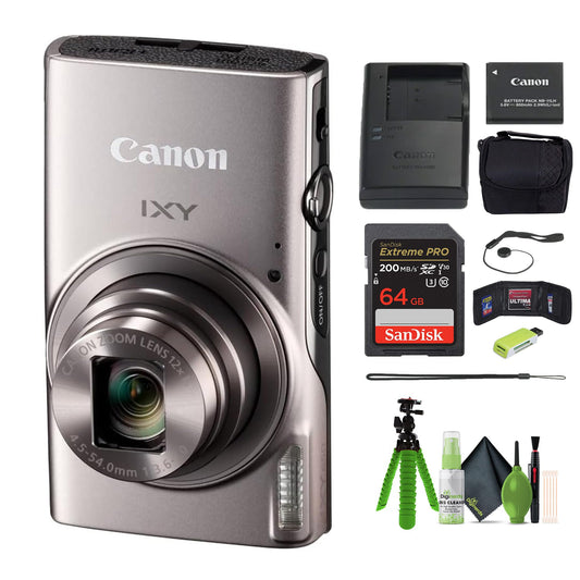 Canon IXY 650 Compact Digital Camera 12x Optical Zoom IXY650 (Silver)