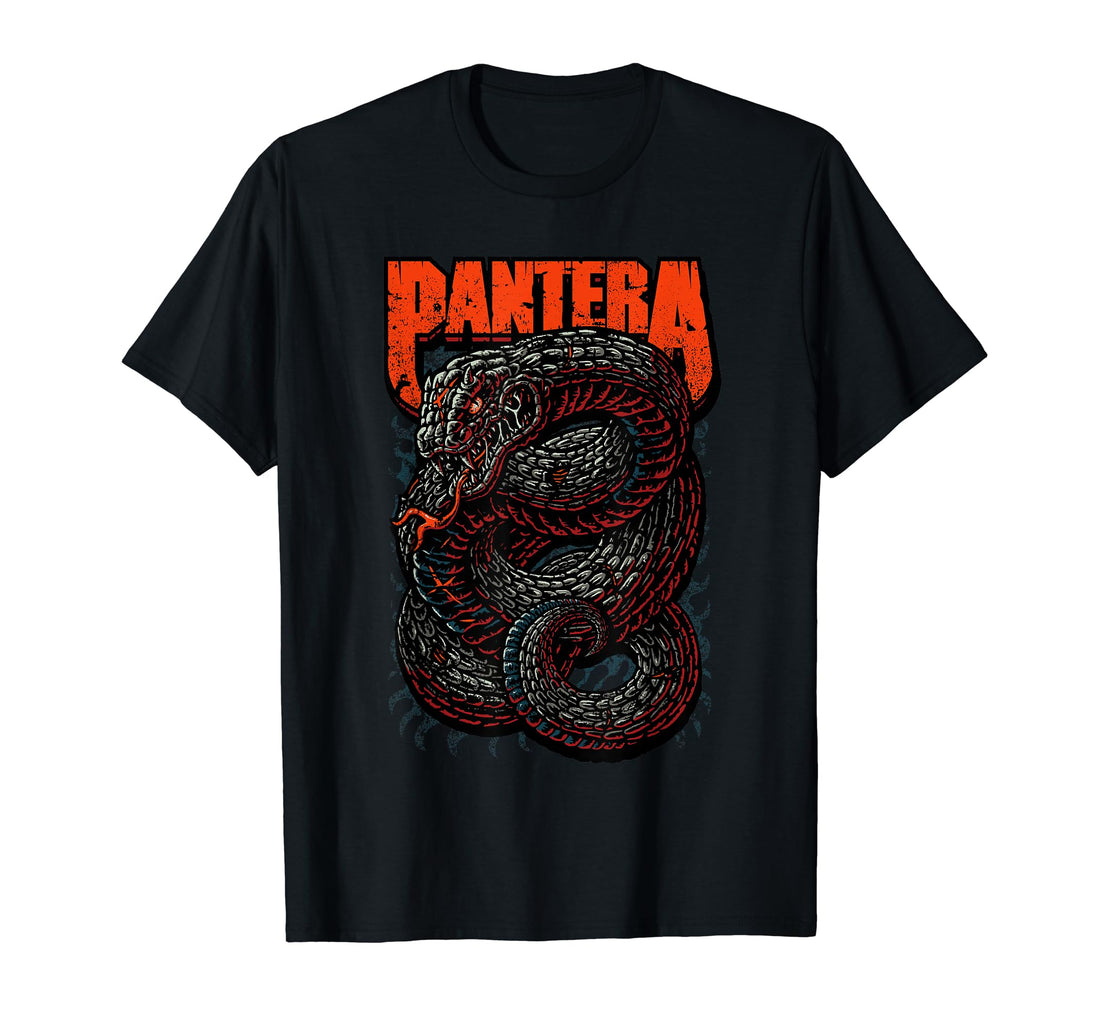 Pantera Venomous Official T-Shirt - Classic Fit, Crew Neck, Short Sleeve, Adult, Black.