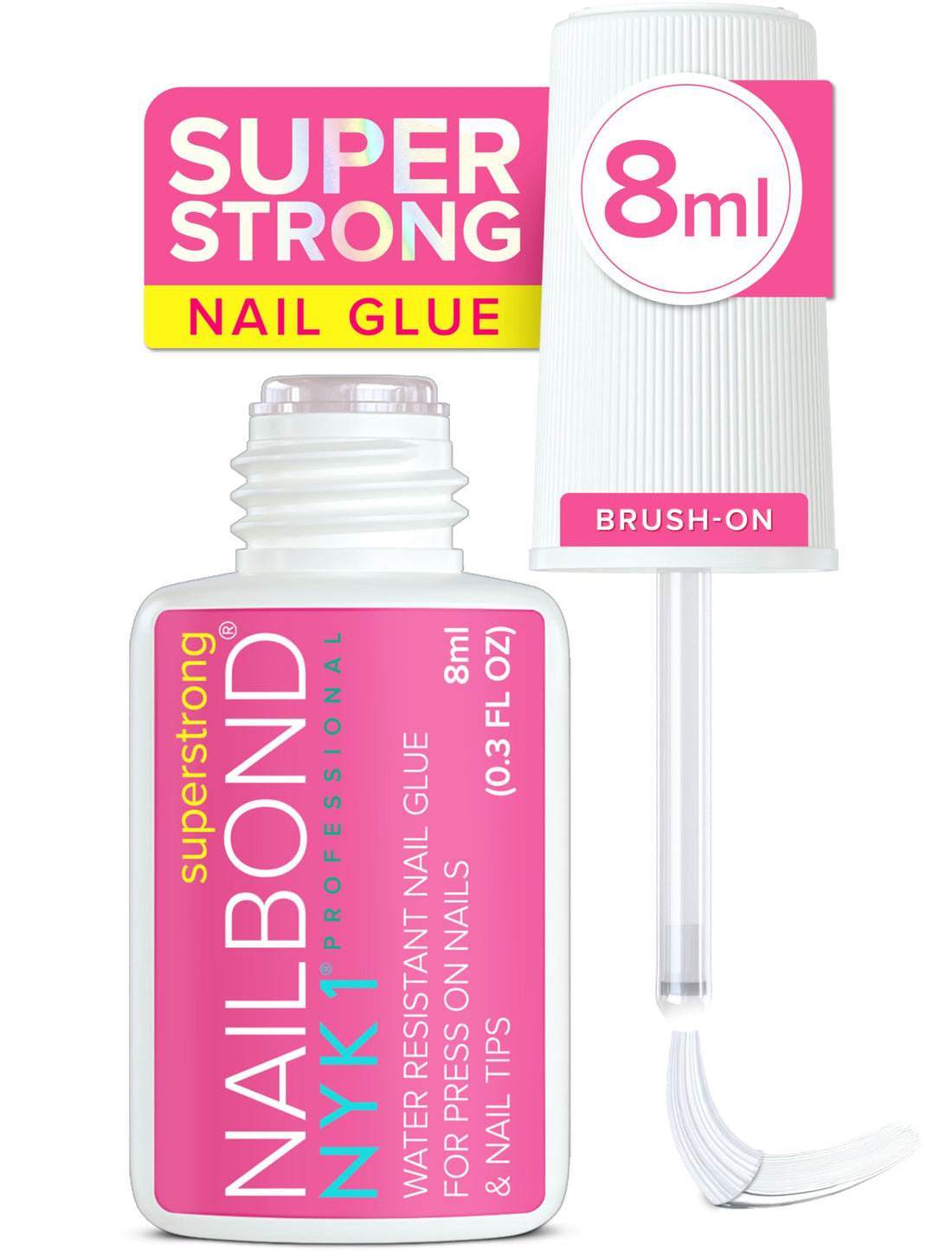 Strong Adhesive Glue for Press On and Acrylic Nail Applications Only.