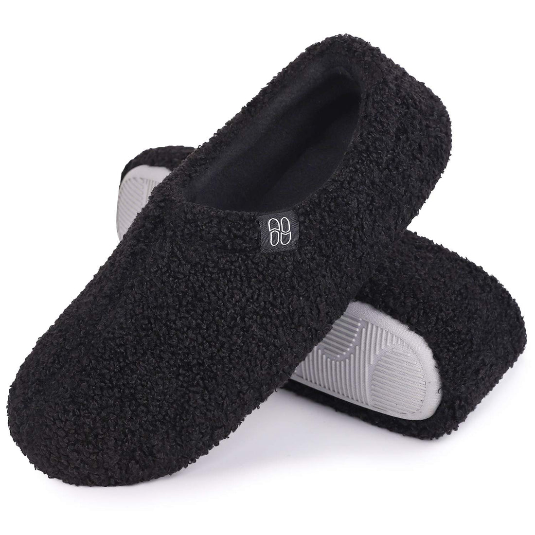 Cozy Slippers with Fuzzy Fur and Plush Polar Fleece Lining.