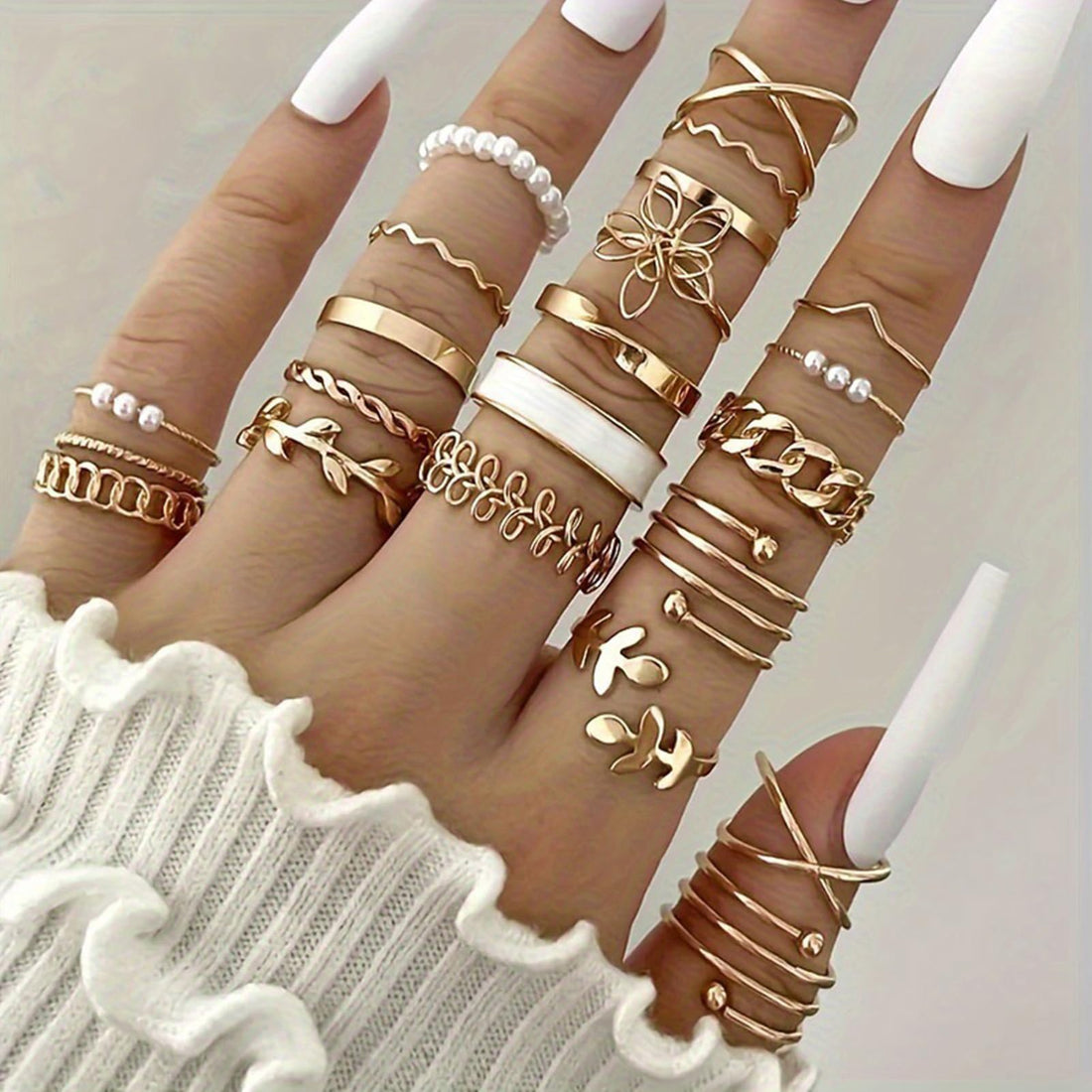 Vintage Gold Knuckle Ring Sets for Women