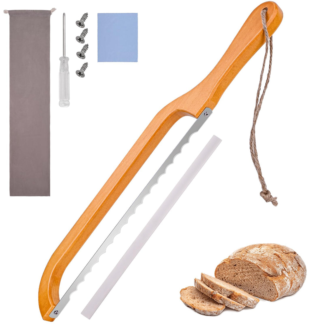 The Fiddle Bow Bread Knife for Perfect Loaves