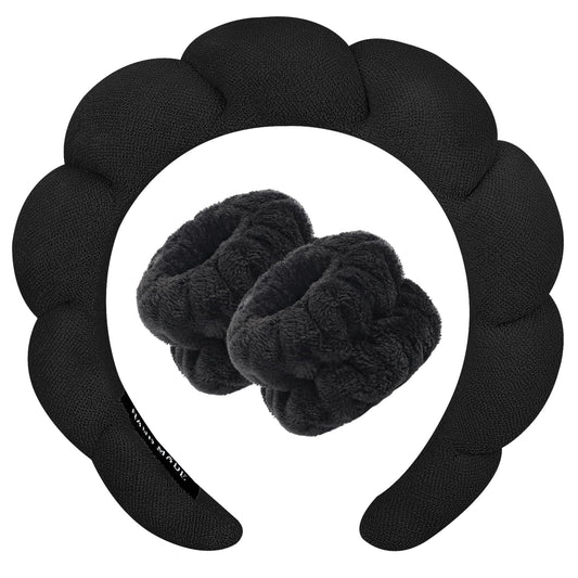 Soft Terry Cloth Headband for Washing Face, Skincare, and Hair.