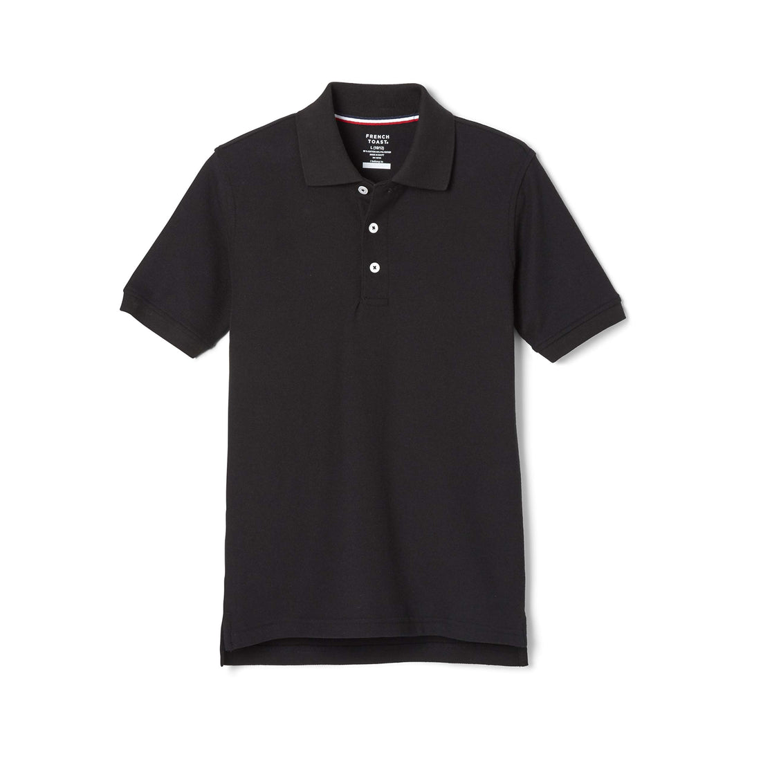 French Toast Boys' Short Sleeve Pique Polo Uniform Shirt (Standard ⁘ Husky).